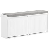 SoBuy klop za čevlje z omaro bela lesena 120 cm, (5000017143) Cene