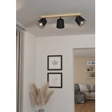 Eglo reflektor Cotorro 900433, 3x E27, dužina 84 cm, drvo i crna | shoptok.hr