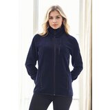 Dewberry 80514 Full Zipper Fleece Jacket-NAVY BLUE | shoptok.hr
