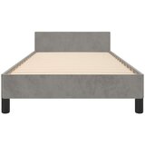  Posteljni okvir z vzglavjem svetlo siv 90x190 cm žamet, (20903151) | Shoptok.si