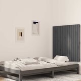  Zidno uzglavlje sivo 95,5x3x90 cm od masivne borovine | shoptok.hr