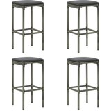  5-dijelni vrtni barski set s jastucima sivi Siva | Shoptok.si
