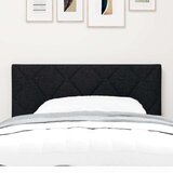 vidaXL Naslon za glavu Dizajn dijamantskih blokova Crna 90 cm Tkanina | shoptok.hr