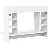  Zidni radni stol bijeli 105 x 48 x 75 cm od konstruiranog drva | shoptok.hr