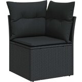  4-dijelni set vrtnih sofa od poliratana s jastucima crni | shoptok.hr