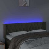  Uzglavlje tamnosivo 147x16x78/88 cm baršunasto | shoptok.hr