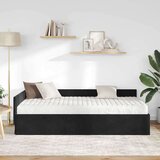  Kotni okvir postelje z matrico Drugo 2 pcs Črna Žamet, (5000121378) | Shoptok.si