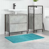 vidaXL Tirkizna Poliester 60 x 90 cm Prostirka za kupaonicu Pravokutna | shoptok.hr