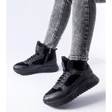 Gemre Black insulated high-top sneakers Malles | Shoptok.si