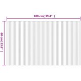  Tepih pravokutni svijetli prirodni 60 x 100 cm od bambusa | Eponuda.ba