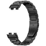 INF Združljiv s Huawei Band 10 Kovinski pašček - Eleganten in vzdržljiv Black, (5000079317) | Shoptok.si