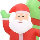 vidaXL Ukrasni Djed Mraz i snjegović na napuhavanje s lukom LED 223 cm | shoptok.hr