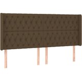  Krevet box spring s madracem LED tamnosmeđi 180x200 cm tkanina | shoptok.hr