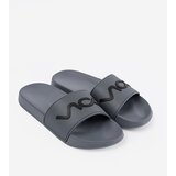 Shelvt Grey flip-flops with inscription | shoptok.hr