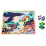 Viga drvena slagalica mala sirena 24 elemenata Slike