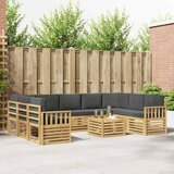  Set vanjskih sofa 10 kom. Bijela i Antracit Poliester | Eponuda.ba