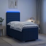  LED okvir za krevet s madracem Plava 90 x 200 cm Tkanina | shoptok.hr