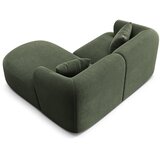 Cosmopolitan Design Zelena žametna kotna sedežna garnitura (desni kot/z ležalnikom) Campi – | Shoptok.si