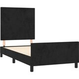  Posteljni okvir z vzglavjem črn 90x200 cm žamet, (20905891) | Shoptok.si