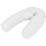 vidaXL Jastuk za trudnice u obliku slova J 54 x (36 - 43) cm bijeli | shoptok.hr