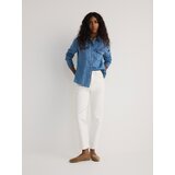 Reserved Mom fit slim traperice - krem | shoptok.hr