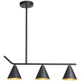 Vidik 21281 LUSTER CRNI SA ZLATNIM 3xE27 | shoptok.hr