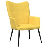 vidaXL Stolica za opuštanje boja senfa od tkanine | shoptok.hr