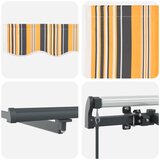  Povlačivi tende Šareni 400 × 300 cm Tkanina i Aluminij | shoptok.hr