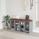 vidaXL Klupa za cipele boja sivog hrasta 103x30x48cm konstruirano drvo Cijene