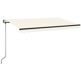 vidaXL Avtomatsko zložljiva tenda 400x350 cm krem, (20609711) | Shoptok.si