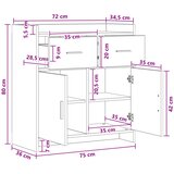  Kreveta Staro drvo 75 x 36 x 80 cm Konstruirano drvo | Eponuda.com