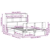 vidaXL Knjižna postelja brez vzmetnice 120x190 cm trdna borovina | Shoptok.si