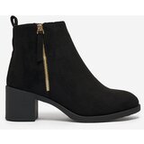 Resti Black eco suede women's low stiletto boots Rejerry | Shoptok.si