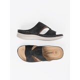 SEASTAR Black comfortable flip-flops with cutouts | Shoptok.si