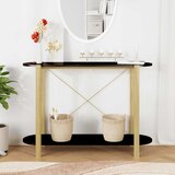 vidaXL Konzolni stol crni 110 x 38 x 75 cm od konstruiranog drva | shoptok.hr