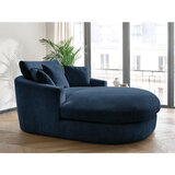 Bobochic Paris Temno moder fotelj iz šenilje Belem – | Shoptok.si