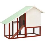  Kavez za zečeve crveno-bijeli 140x63x120 cm od masivne jelovine | Eponuda.ba