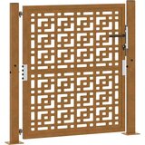 vidaXL Vrtna vrata 105x105 cm preperevanje jeklena križna oblika | Shoptok.si