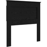  Krevetna konstrukcija Crna 75 x 190 cm Čvrsto borovo drvo | shoptok.hr