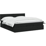  Podesivi krevet s madracem Crna 140 x 200 cm Tkanina | shoptok.hr