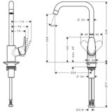 Hansgrohe slavina za sudoper ecos l | shoptok.hr