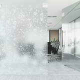  Prozorska folija matirana s cvjetnim uzorkom 90 x 500 cm PVC | shoptok.hr