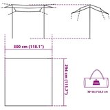 CERADA za kampiranje zelena 300 x 294 cm vodootporna | shoptok.hr