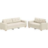  Set kauča od 2 dijela s jastucima od lana | shoptok.hr
