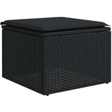  6-dijelni set vrtnih sofa s jastucima crni od poliratana | shoptok.hr