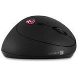 Connect IT CMO-2600-BK - Ergonomski bežični miš 800/1200/1600 DPI 1xAA crna | Eponuda.com
