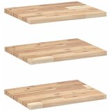 vidaXL Plutajuće police 3 kom 40x30x2 cm Neobrađeno puno drvo akacije - Prirodna 40 x 30 x 2 cm 3 1 | shoptok.hr