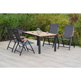 Gardenson VRTNA GARNITURA TOBLINO aluminij barve grafita, siva | Shoptok.si