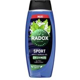 RADOX Sport Mint And Sea Salt 3-in-1 Shower Gel osvežilen gel za prhanje 450 ml za moške Cene
