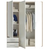 XORA omara s klasičnimi vrati, bela, hrast sonoma | Shoptok.si